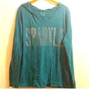 Lane Bryant Hoodie Sparkles with Rivets